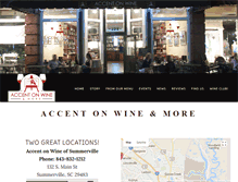 Tablet Screenshot of accentwine.com